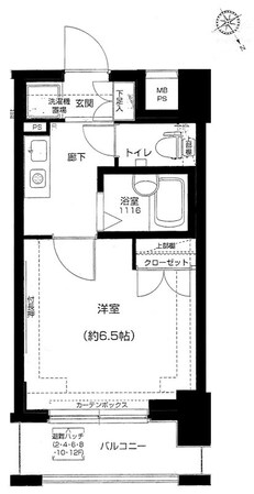 メインステージ門前仲町の物件間取画像